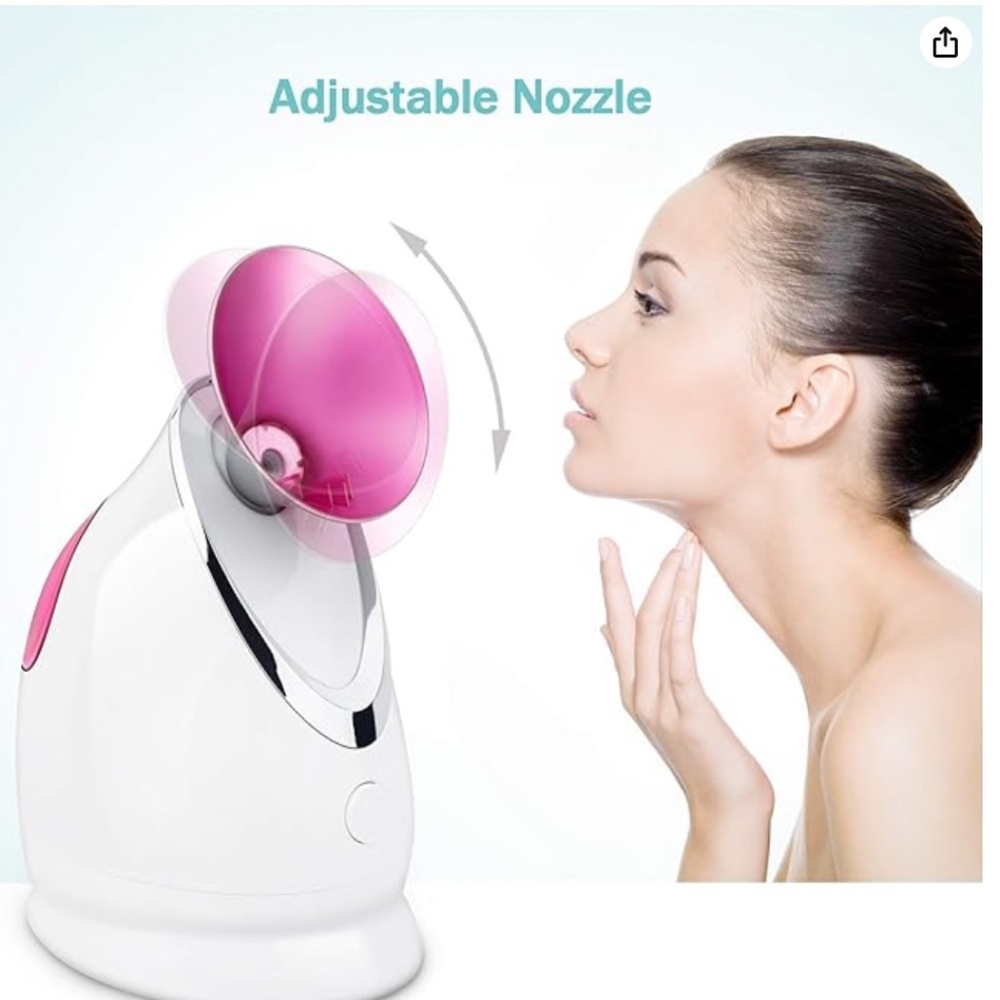 EZBASICS Facial Steamer Ionic Face Steamer for Home Facial, Warm Mist Humidifier